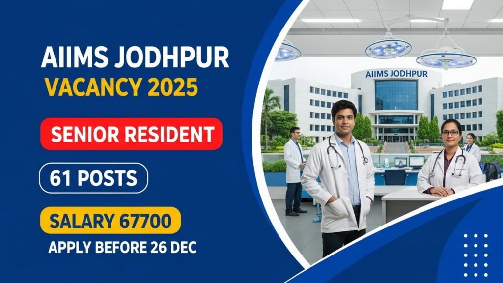 AIIMS Jodhpur Vacancy 2025