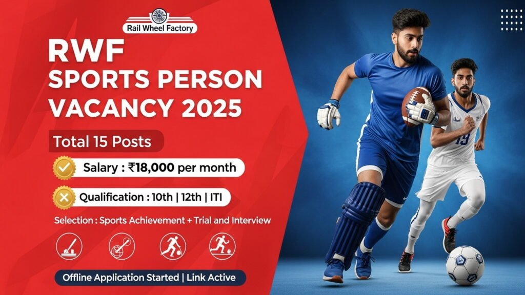 RWF Sports Person Vacancy 2025