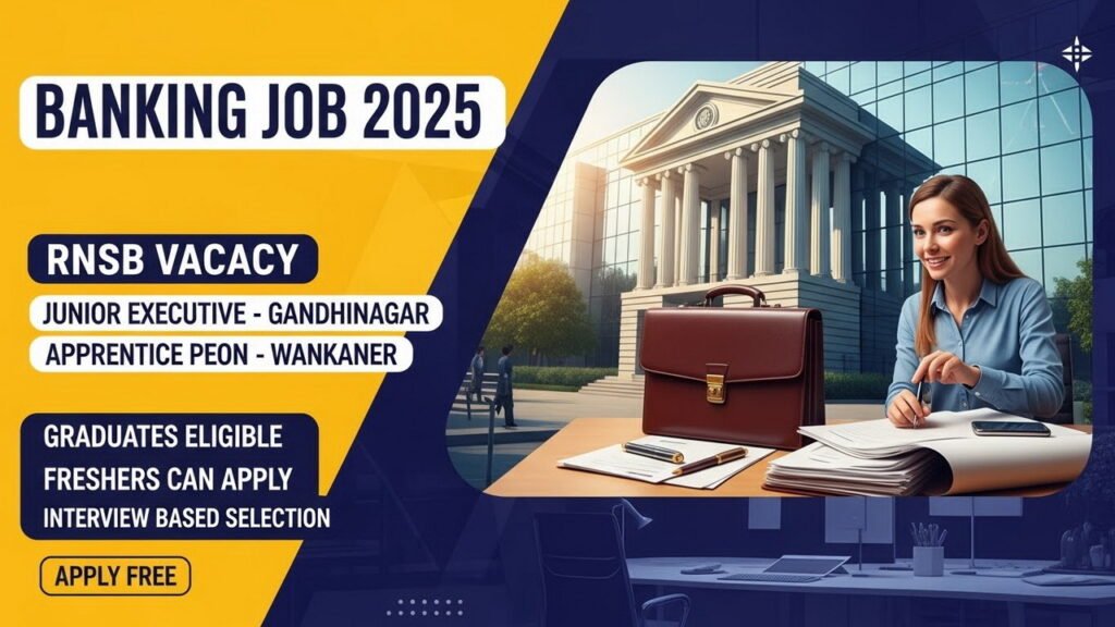 Rajkot Nagarik Sahakari Bank Vacancy 2025