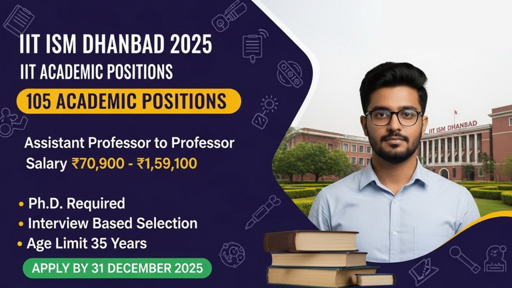 IIT ISM Dhanbad Vacancy 2025