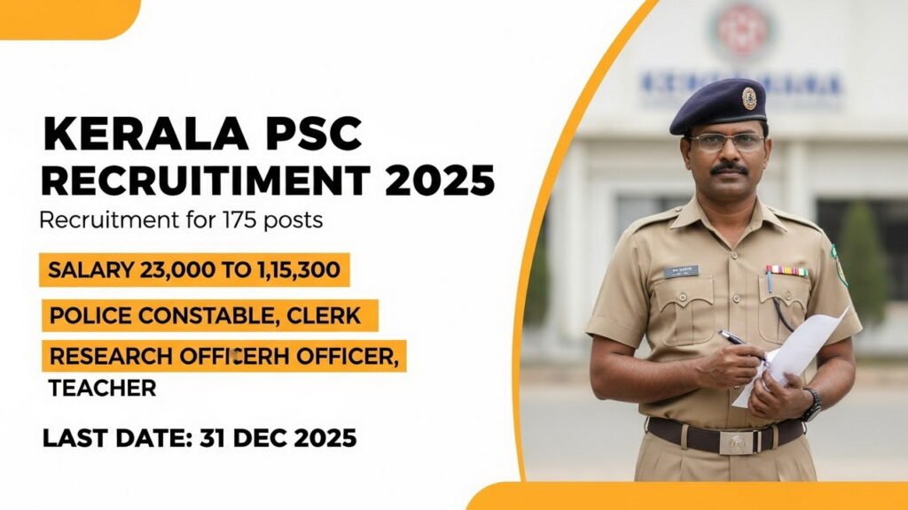 Kerala PSC Recruitment 2025